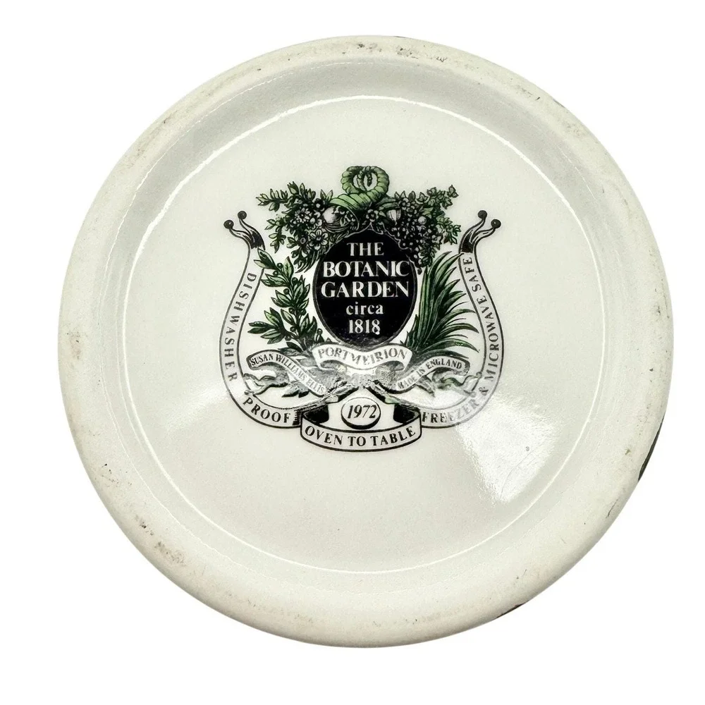 Vintage Portmeirion Botanic Garden Vinegar Cruet & Ramekin – Made in England